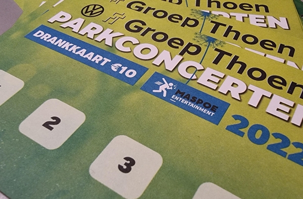 Gratis drankkaarten Parkconcerten